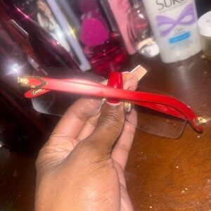 Cartier (Red Stick Glasses)
